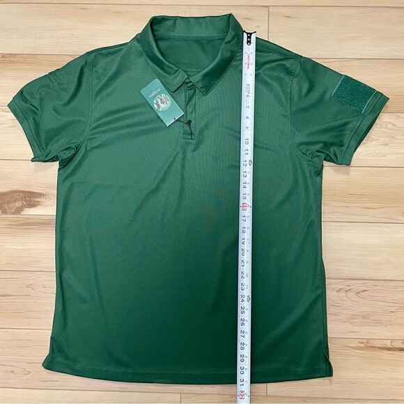 Outsideca‎ Tactical Shirt Mens 2XLHook & Loop Sleeve Patch Solid Green Shooting - Picture 8 of 15